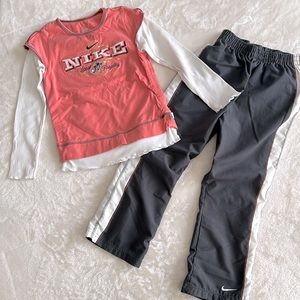 Nike Girls Track Pant Set Size 6